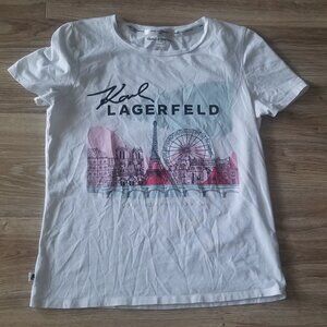 KARL LAGERFELD PARIS WHITE T-SHIRT